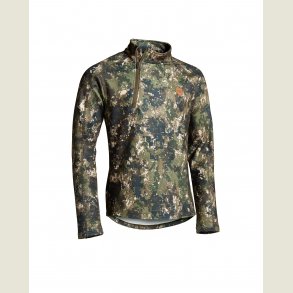 Svart, cammuflage fleece