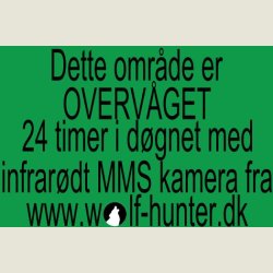 Skilte i forbindelse med overv&aring;gning