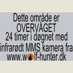 Skilte i forbindelse med overv&aring;gning