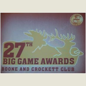 Boone & Crockett Club, 27th. Award show